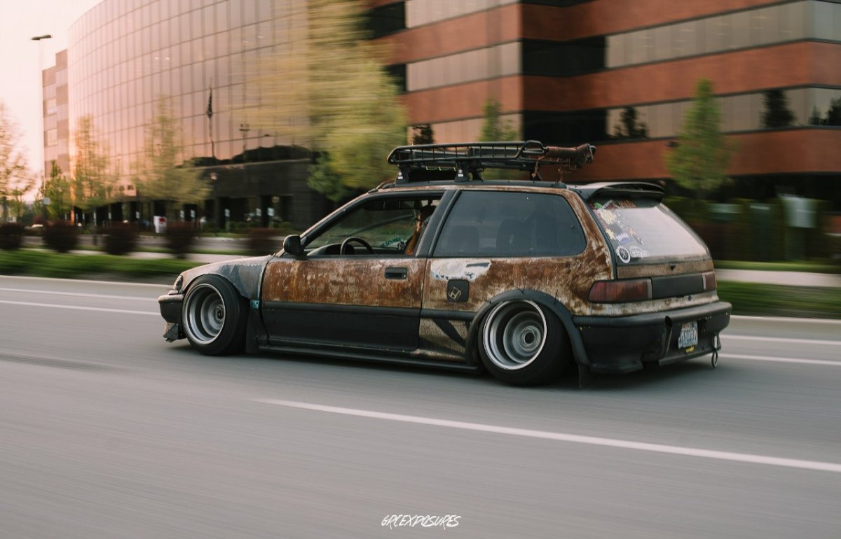 Honda Civic rat look stance
