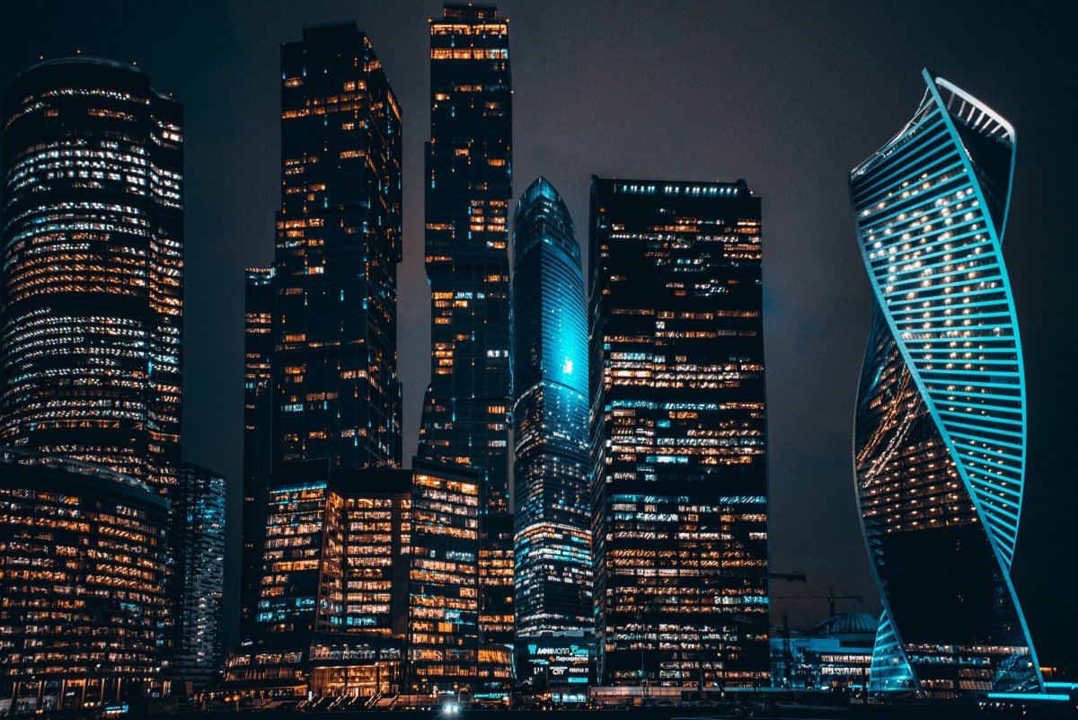 Москва-Сити небоскреб 4k