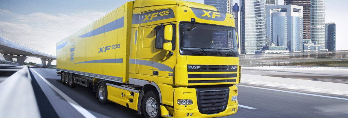 DAF XF 105 желтый