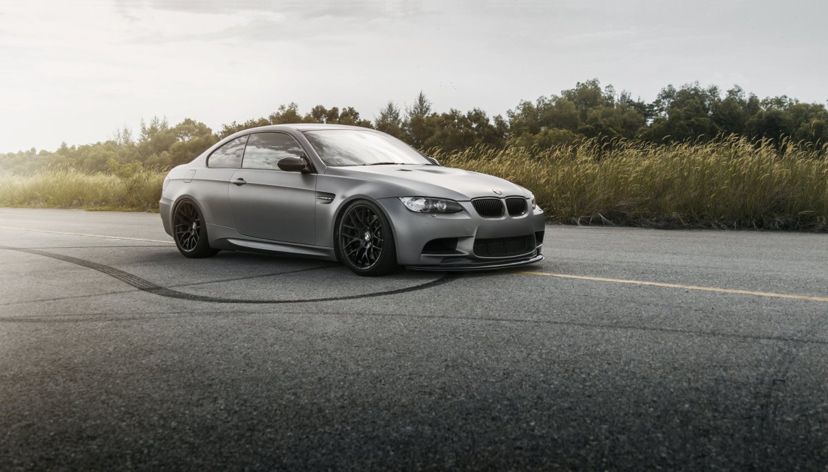 BMW 3 e92 Coupe серая