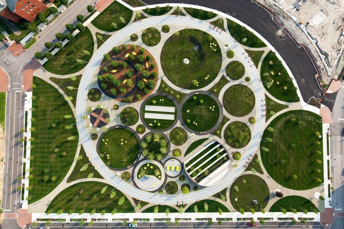 Парк Navy Yards Central Green в Филадельфии план