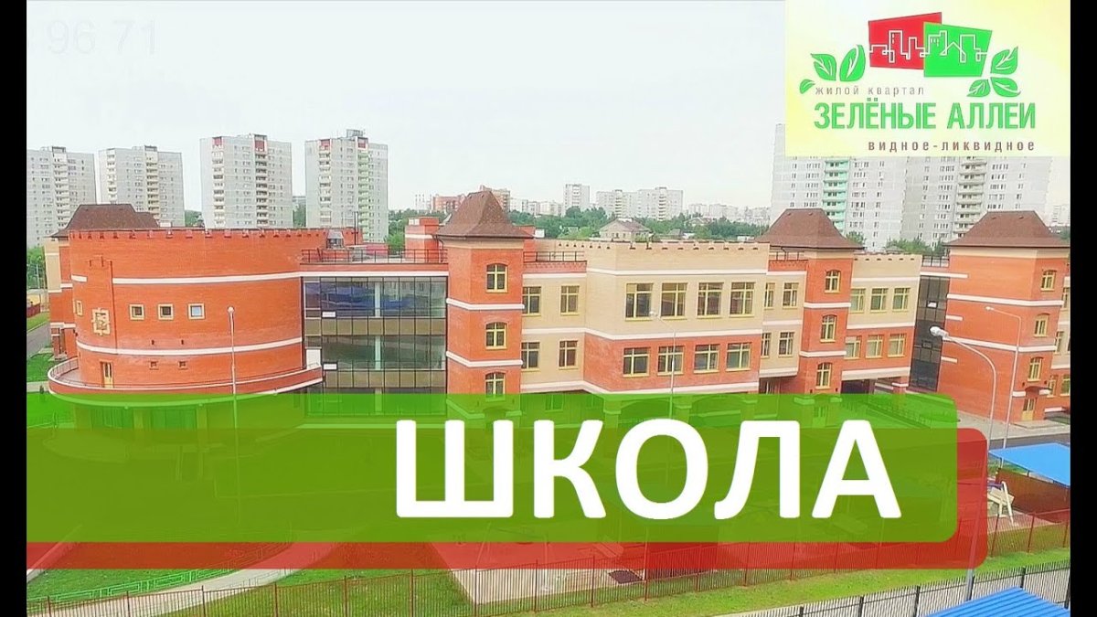 Школа Видное зеленые аллеи