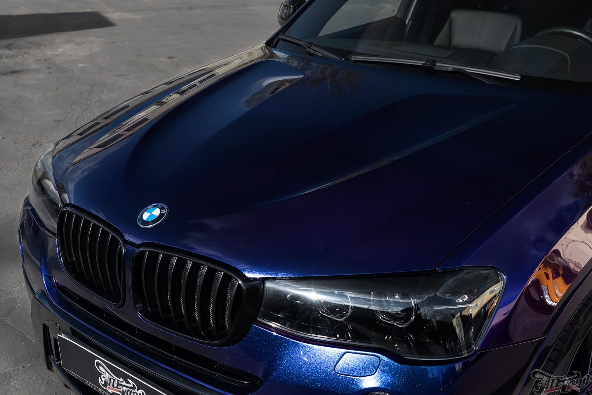 BMW f10 темно синий перламутр