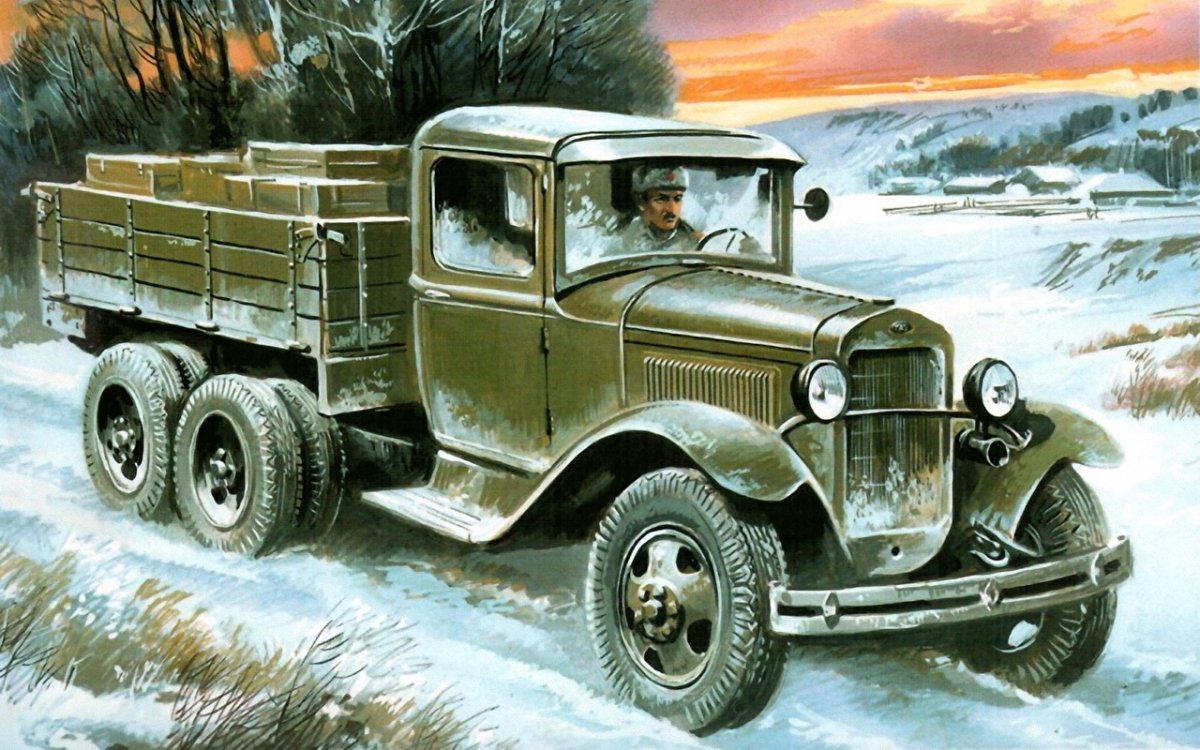 ГАЗ-АА "полуторка" вторая мировая