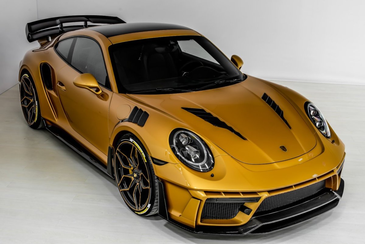 Porsche 911 Turbo s золотой