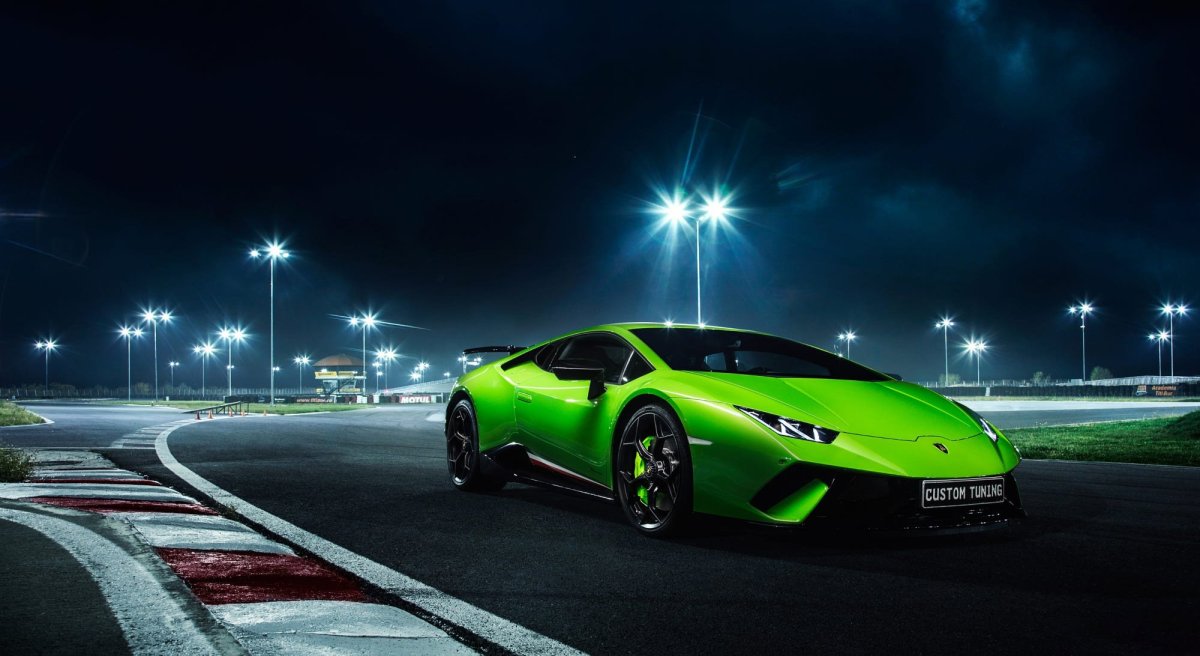 Lamborghini Huracan зеленый