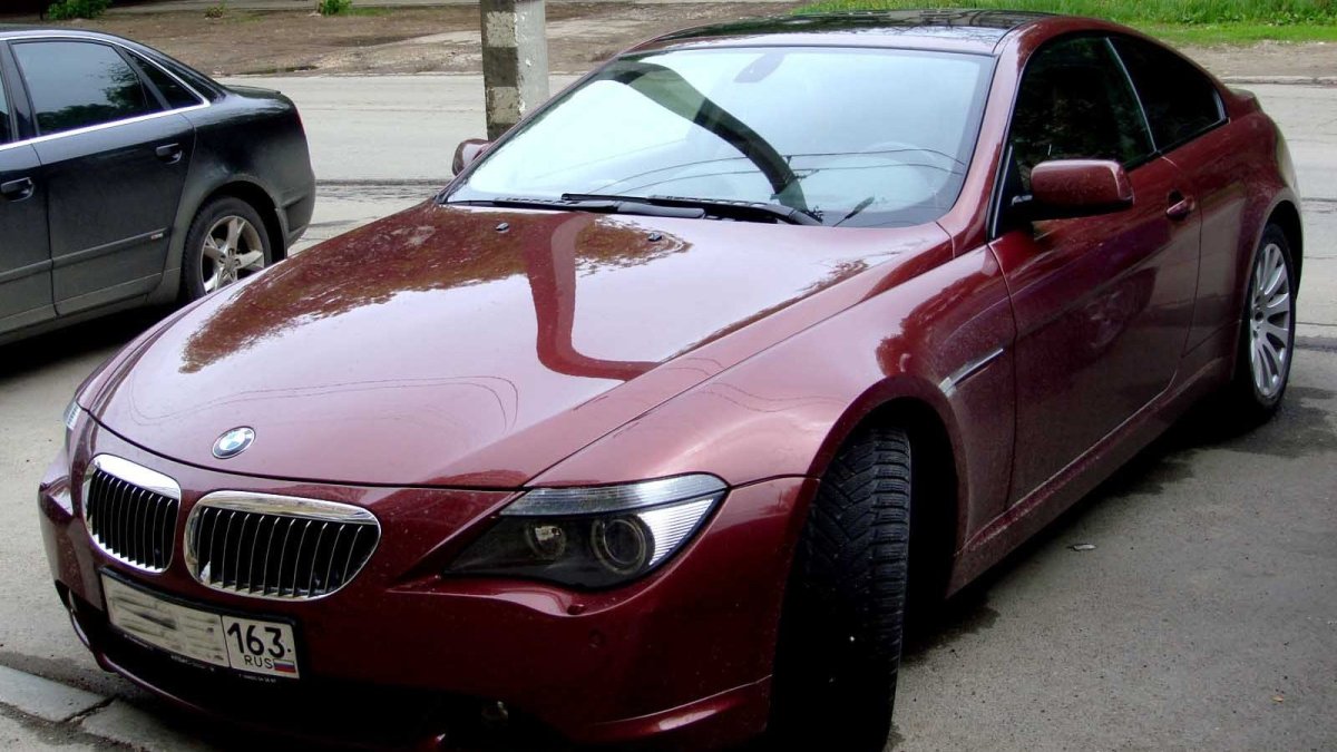 BMW e63 бордовый