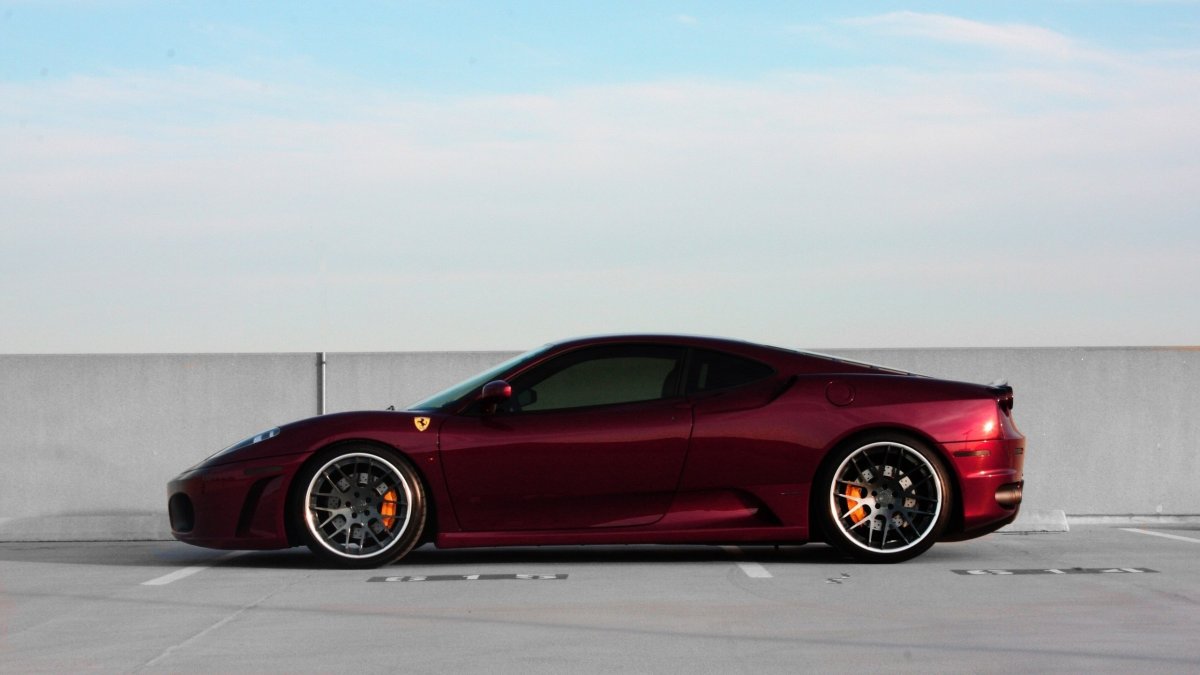 Ferrari f430 темно красный
