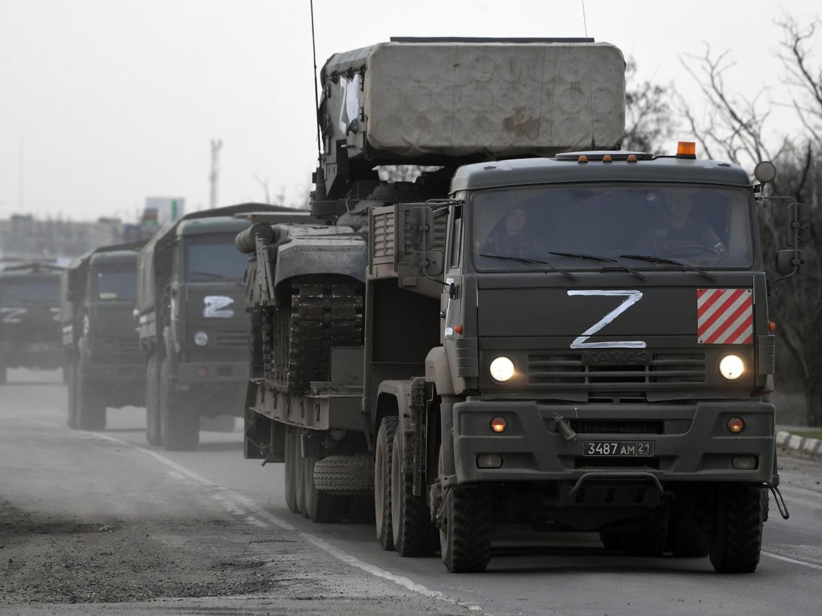 Военный КАМАЗ на Украине