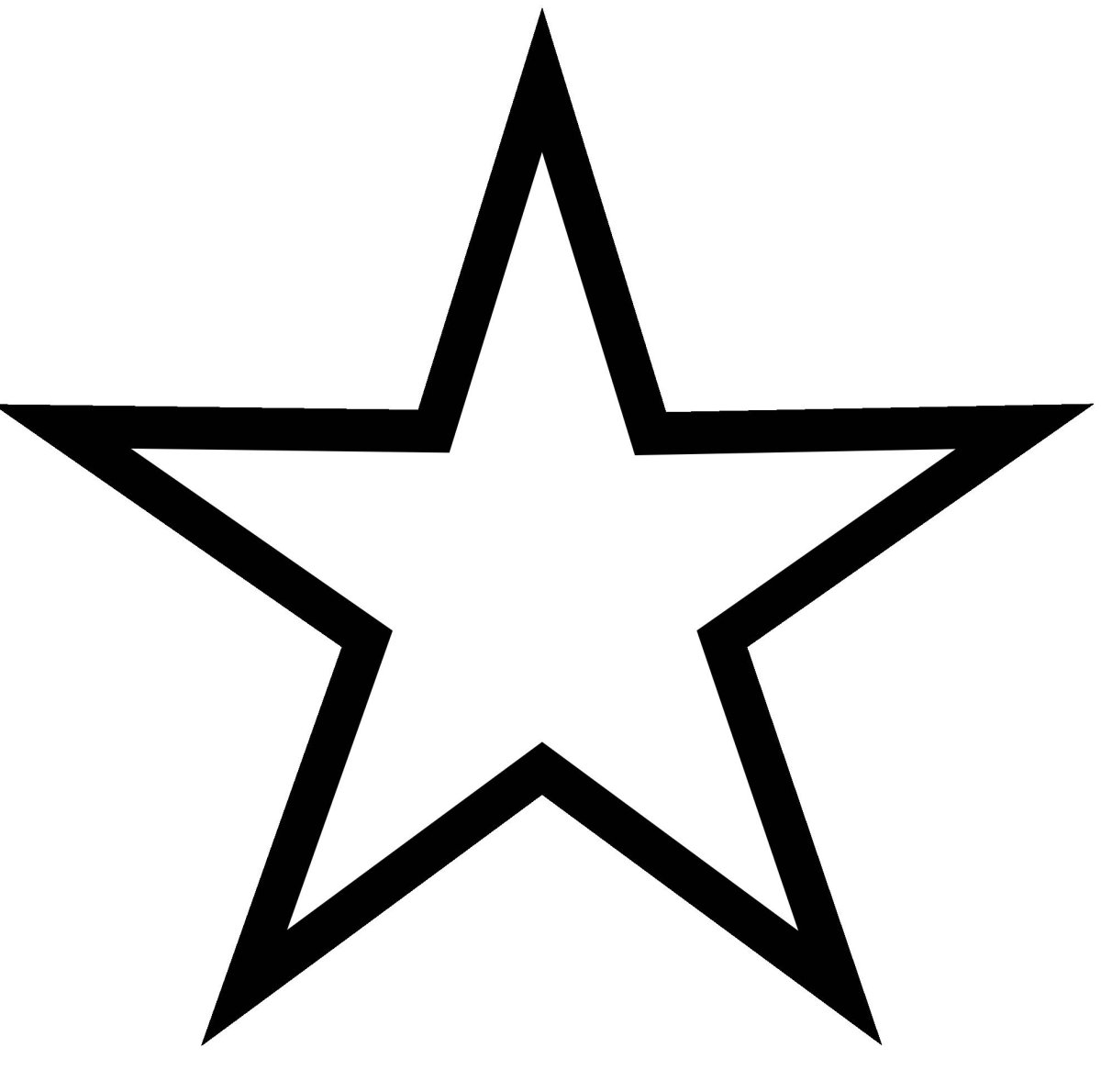 Серебряная пятиконечная звезда