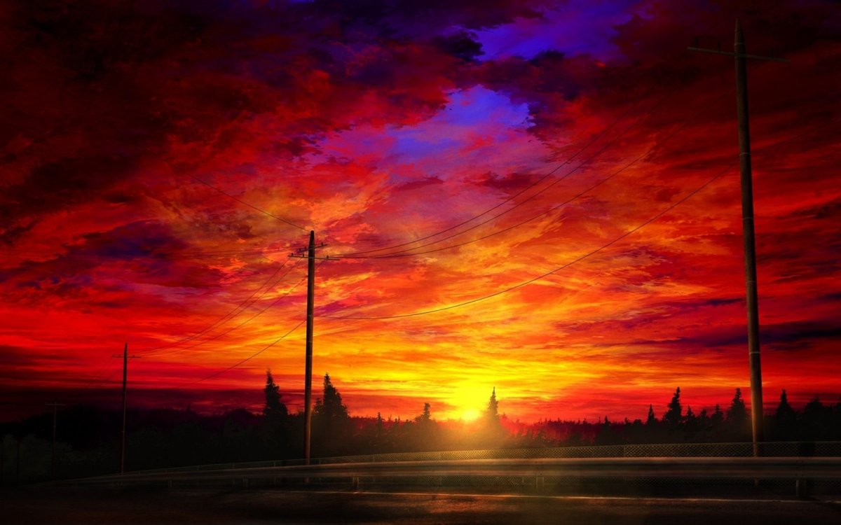 Закат арт