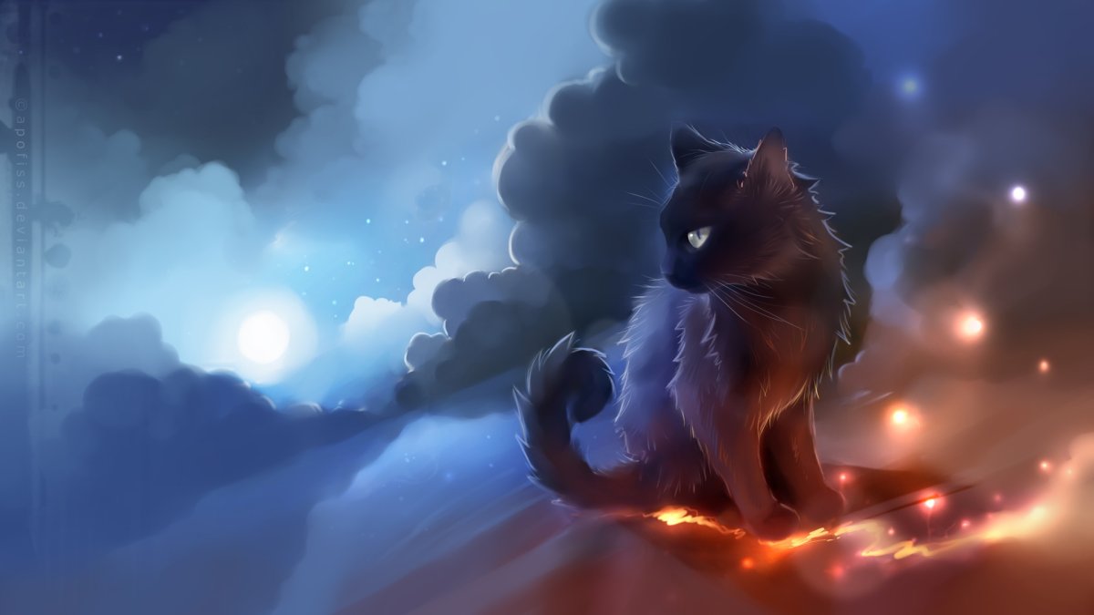 Кошка серий свет