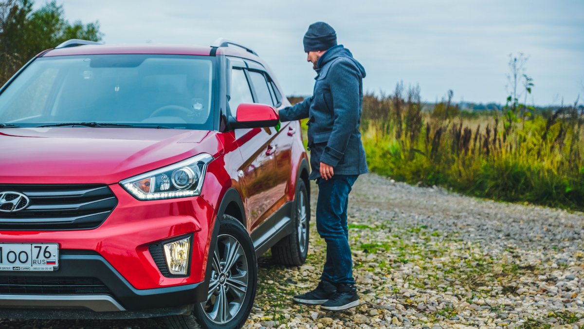Hyundai Creta красно черная