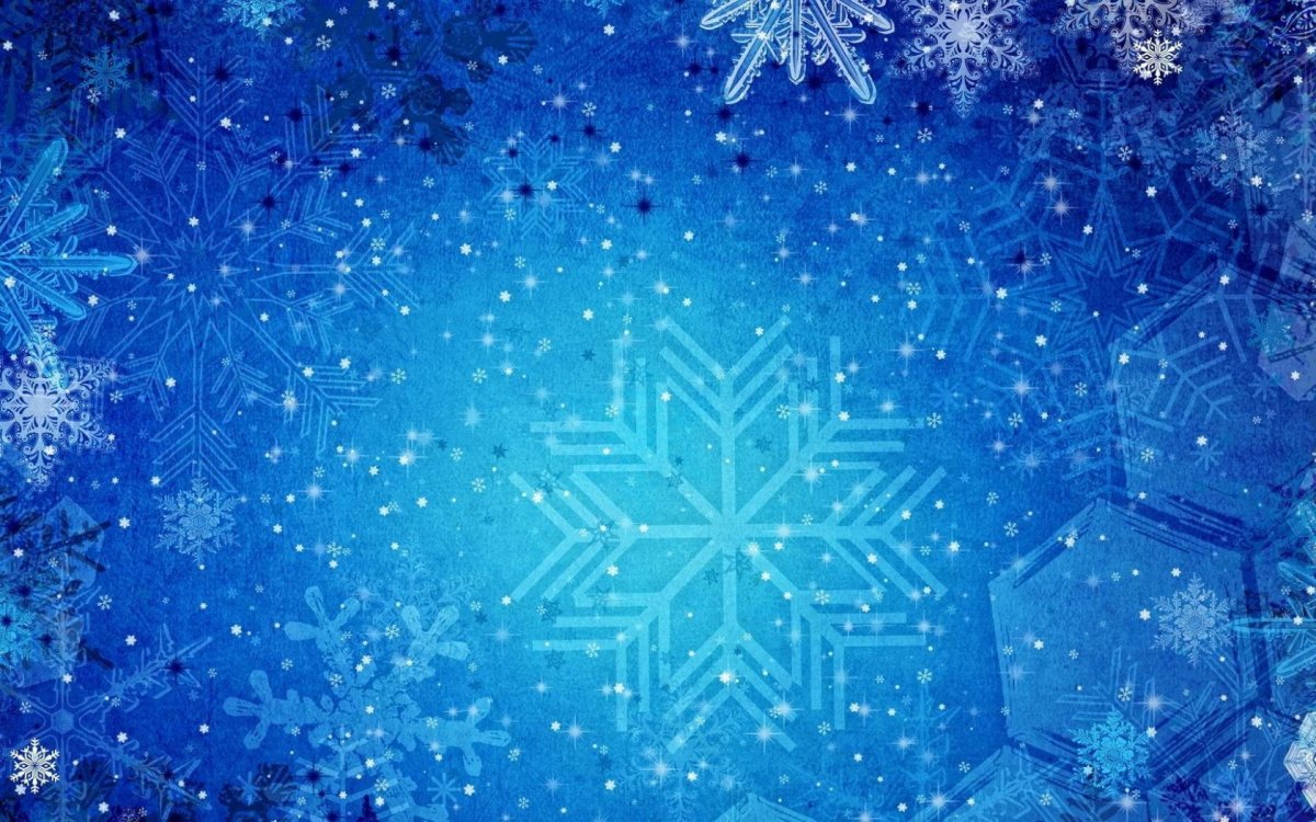 Зимний фон со снежинками