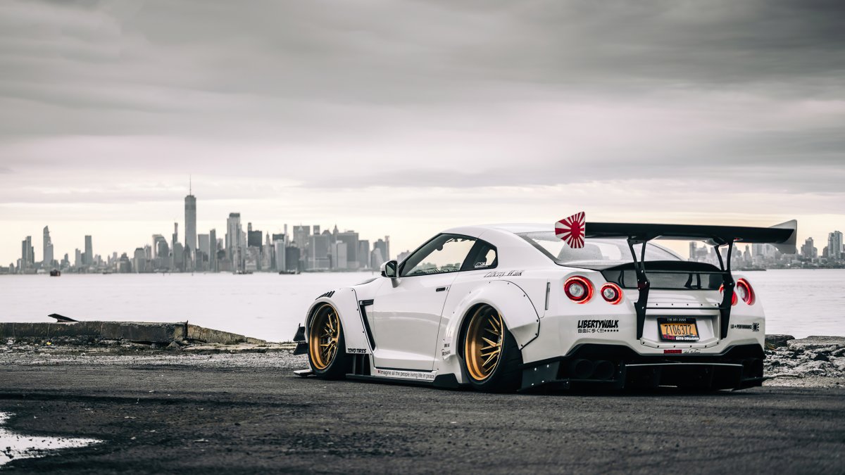 Nissan GTR 35 4k ночь