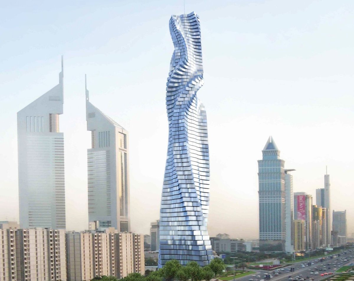 Вращающийся небоскреб Dynamic Tower
