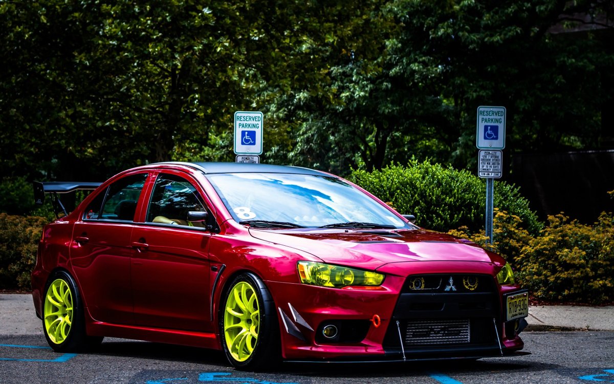 Mitsubishi Lancer x 10 Red Tuning