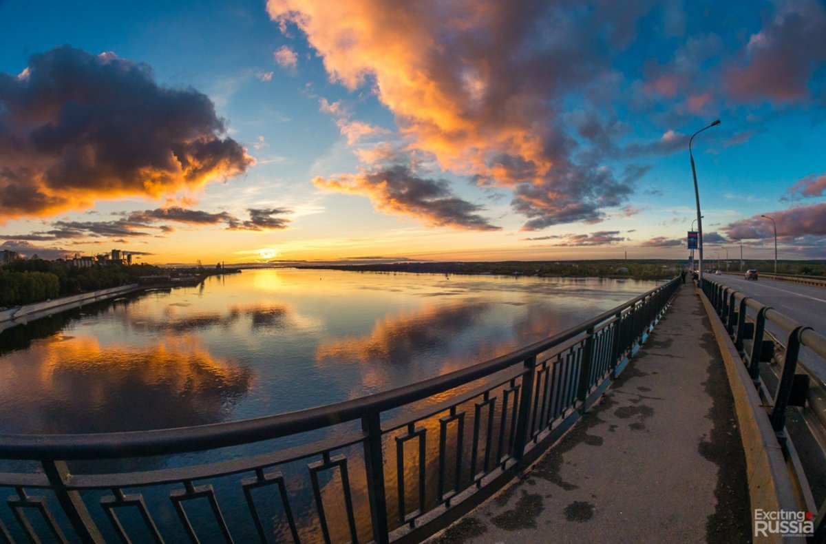 Пермь Кама закат