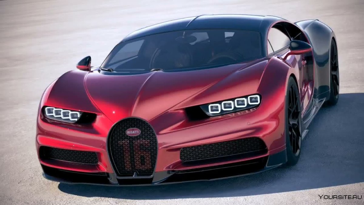 Bugatti Chiron Sport красный