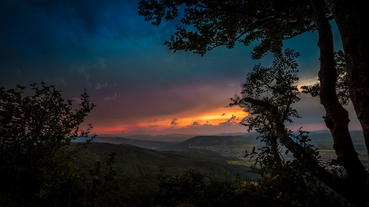 Вечерняя панорама природа