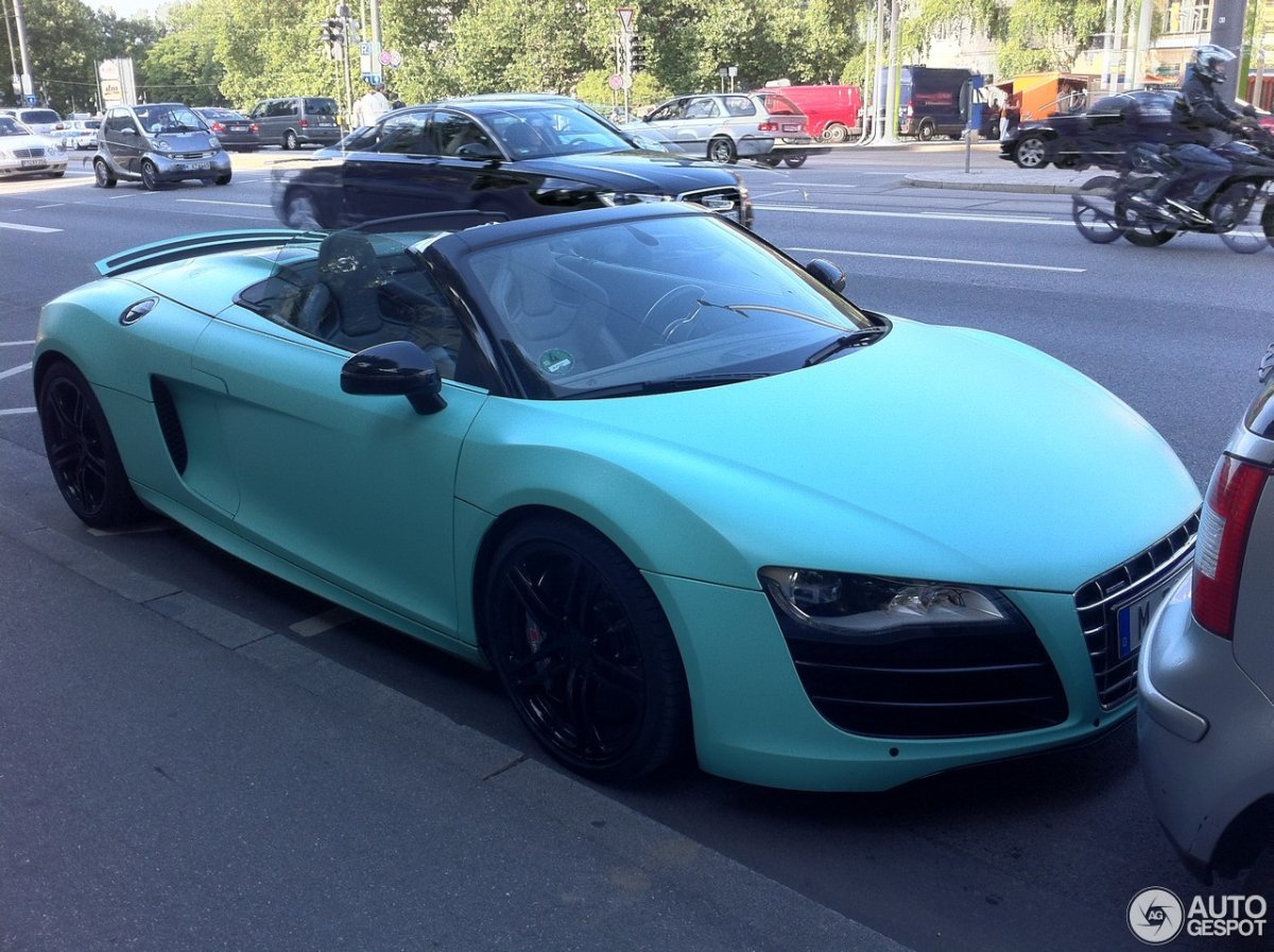 Ауди r8 бирюзовая