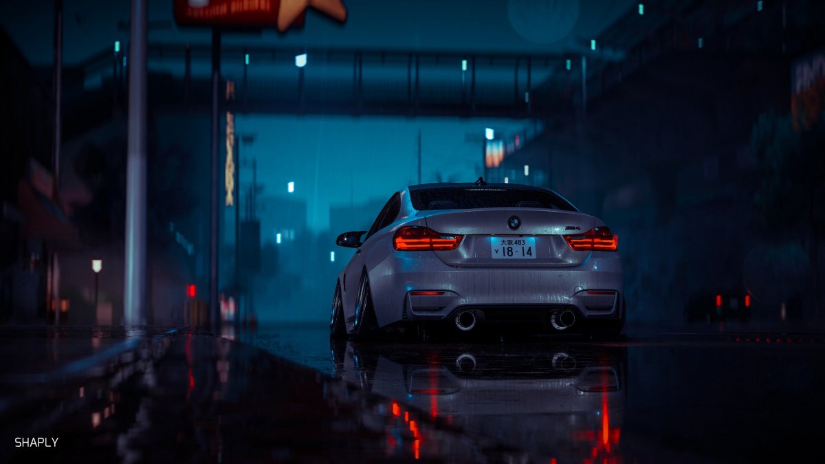 BMW m4 Neon