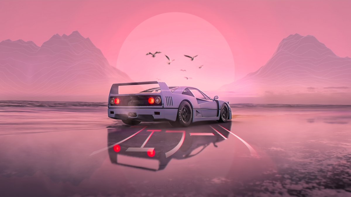 Ferrari f40 ретровейв