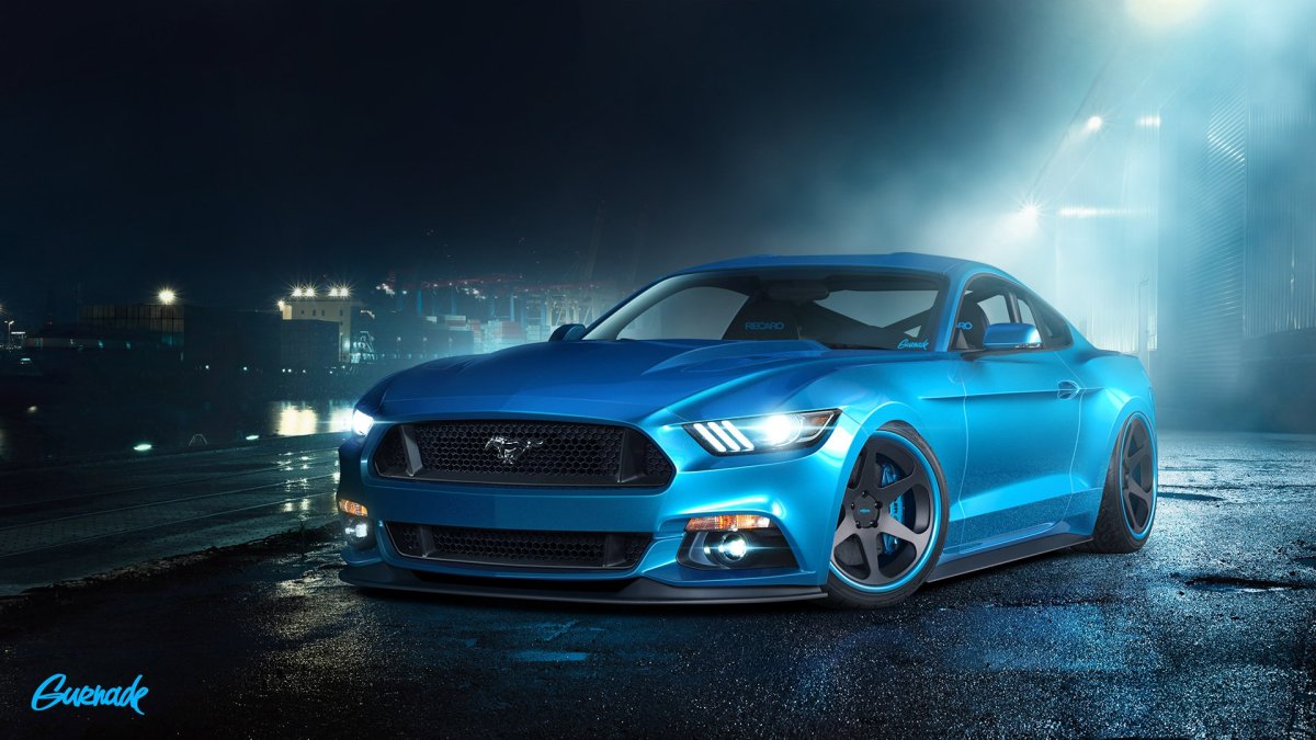 Ford Mustang тюнингованный 4к