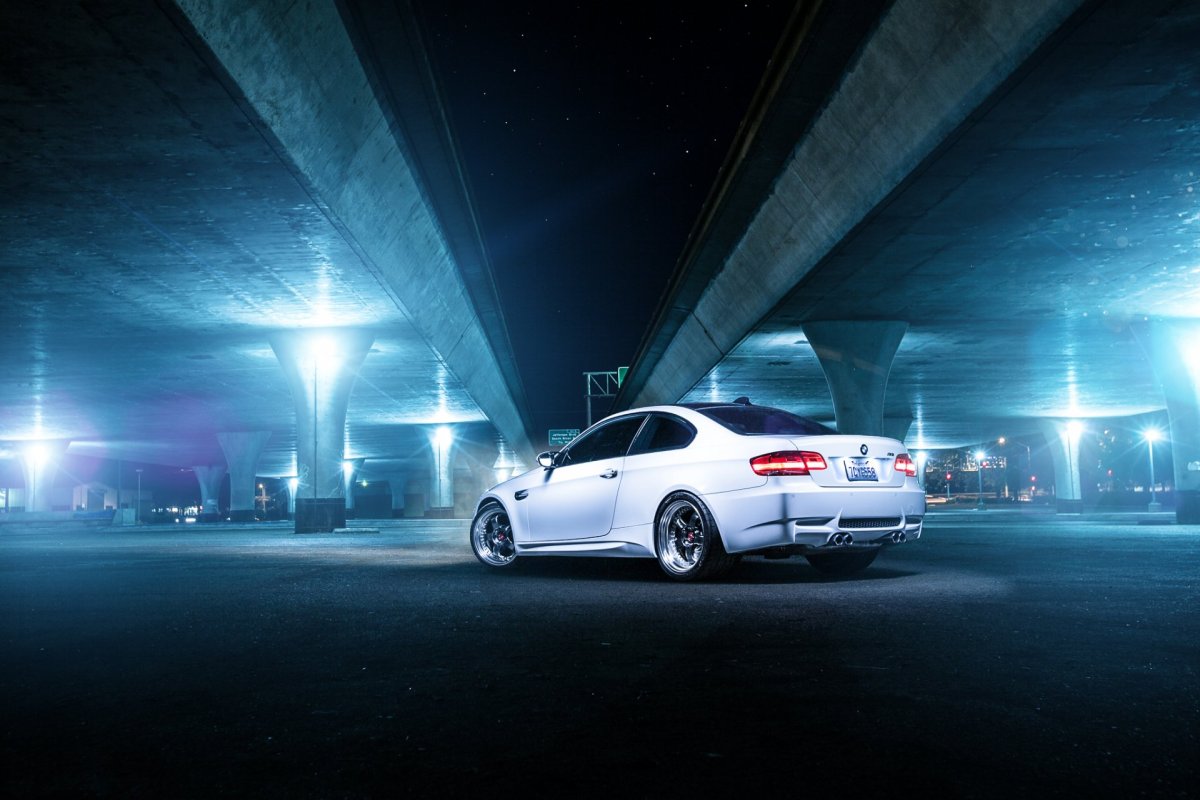 Ночной BMW m3