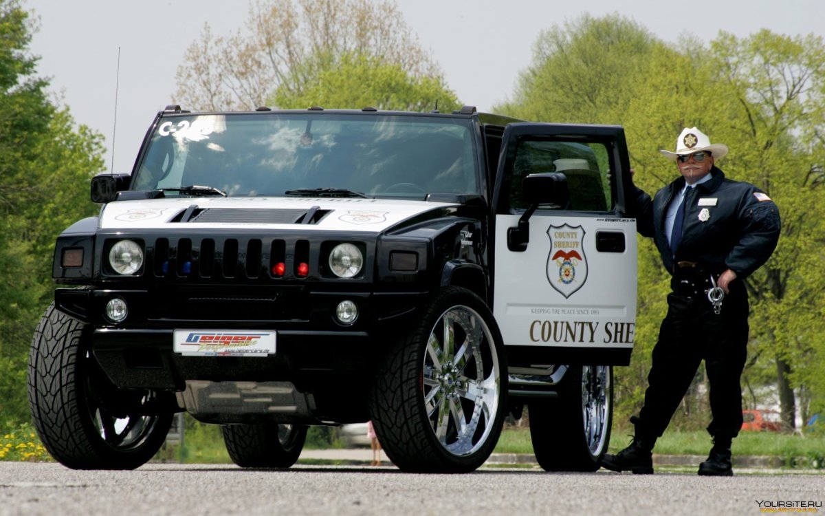Hummer h2 полиция
