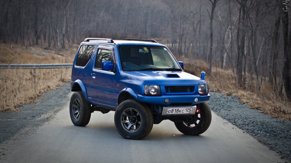 Suzuki Jimny Tuning синий