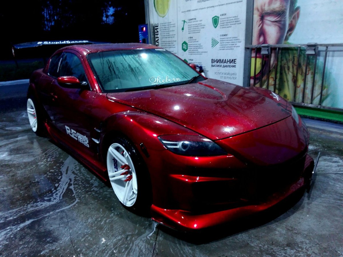 Mazda rx8 красная