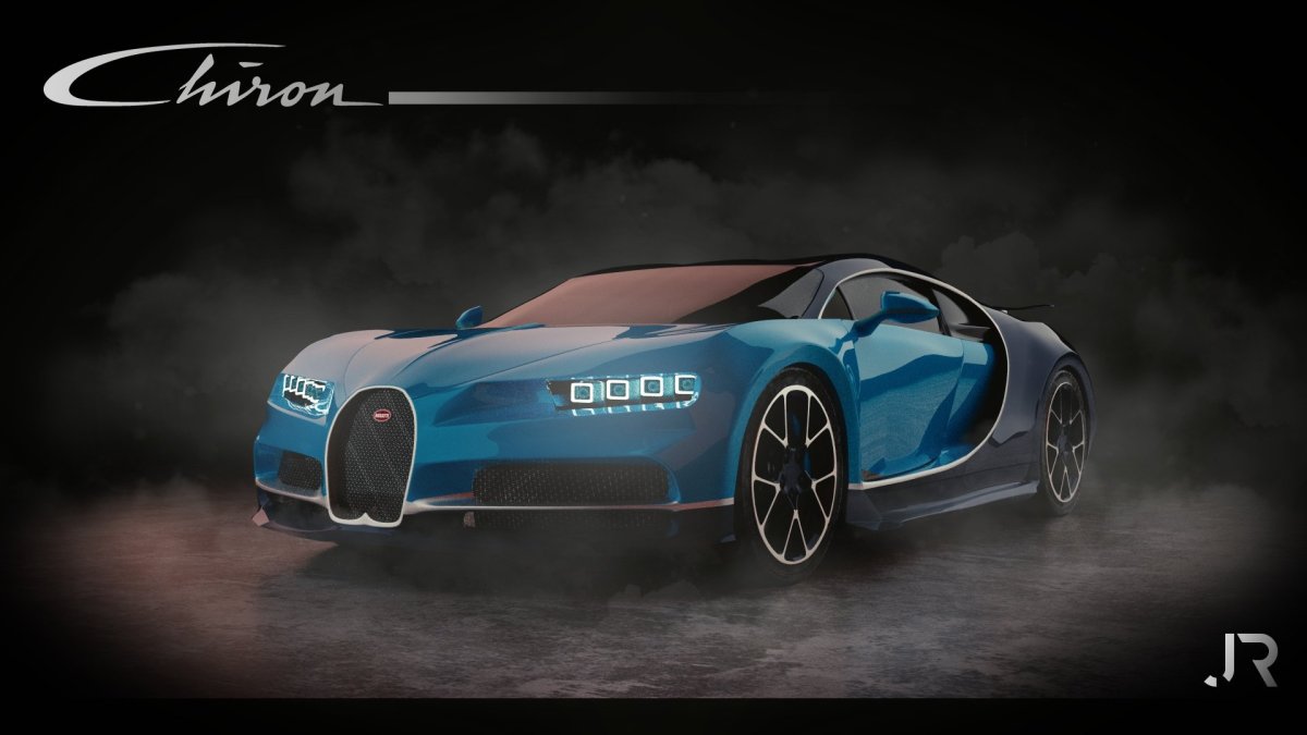 Bugatti Chiron арт