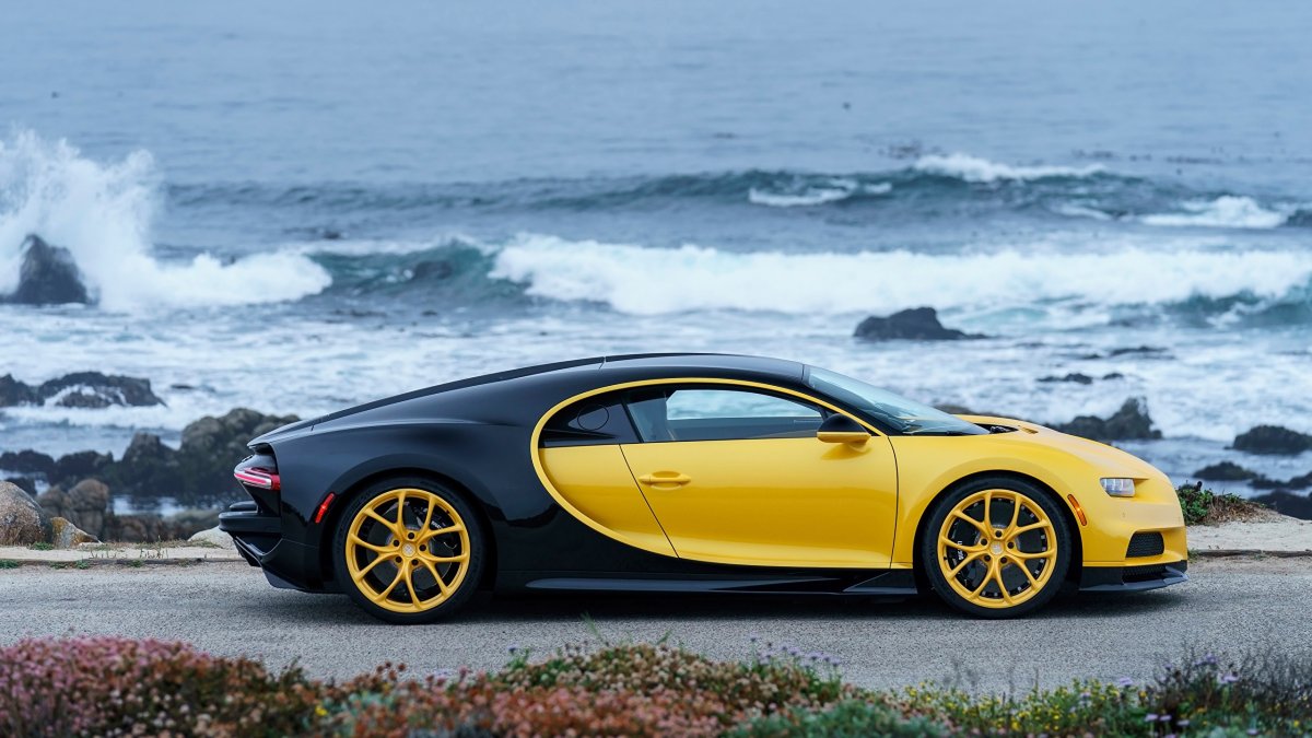 Bugatti Широн жёлтый