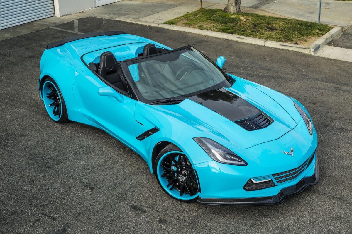 Chevrolet Corvette синий