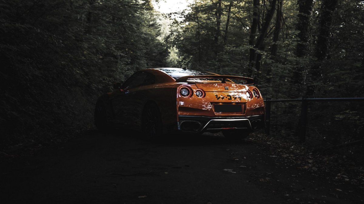 Nissan GTR 35 4k ночь