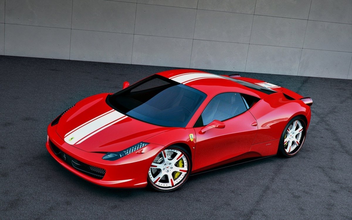 Красная Феррари 458