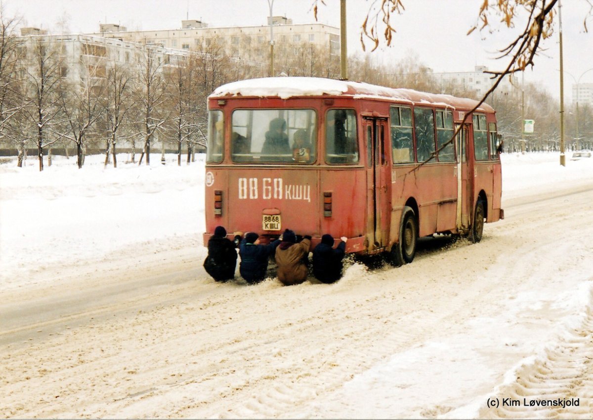 ЛИАЗ 677 зима