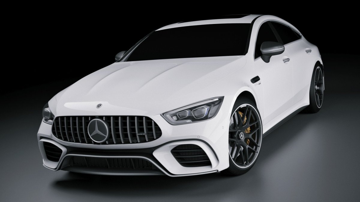 Мерседес AMG gt 63s белый