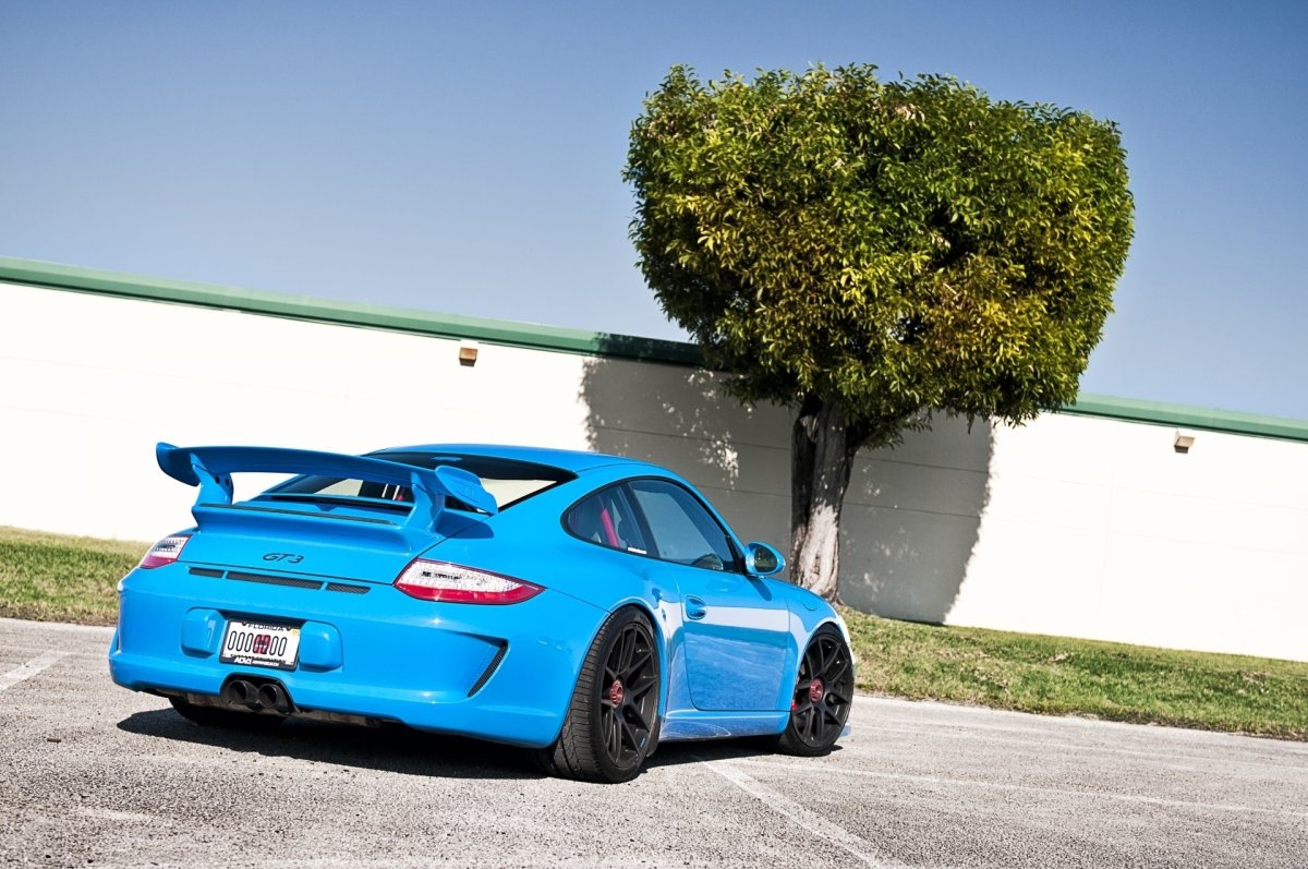 Порше 911 gt3 синий