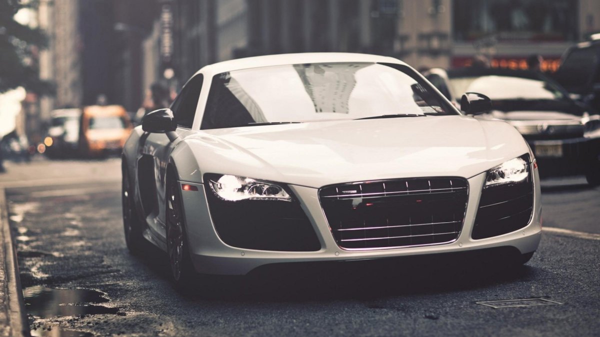 Ауди r8 белая 4k