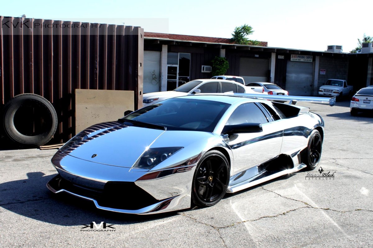 Lamborghini Murcielago хромированная