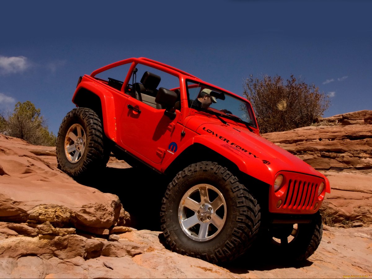 Lowered Jeep Wrangler