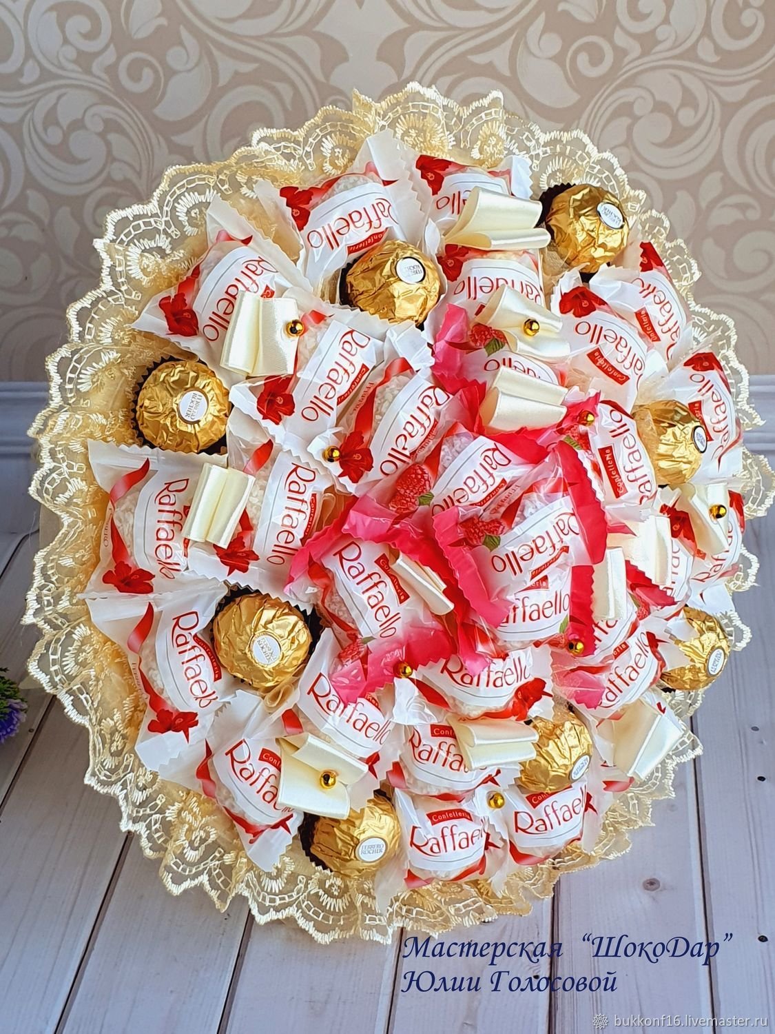 Букет из конфет для девочки