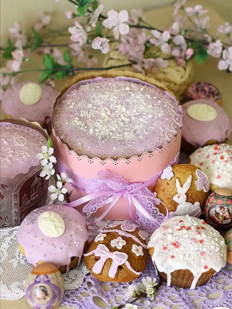 Глазировка куличей пасхальных