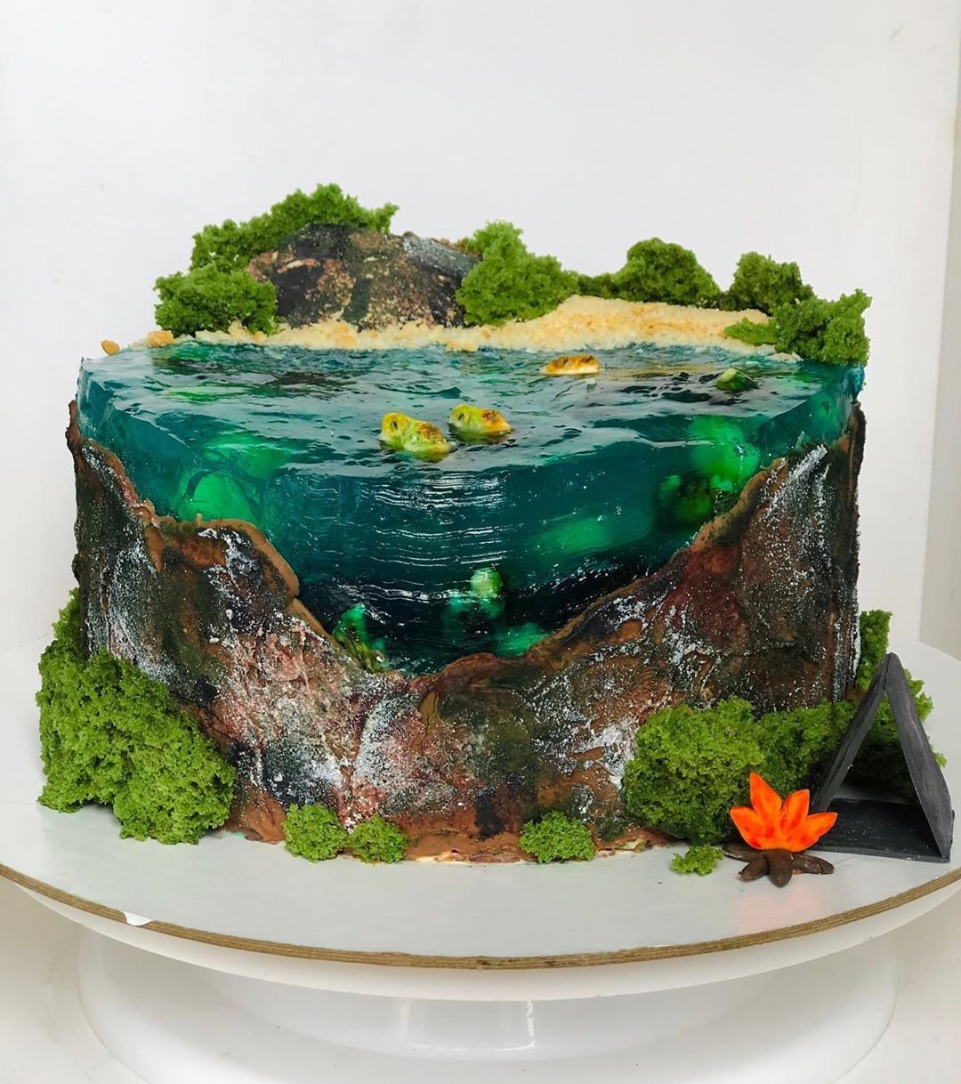 Свадебный торт водопад