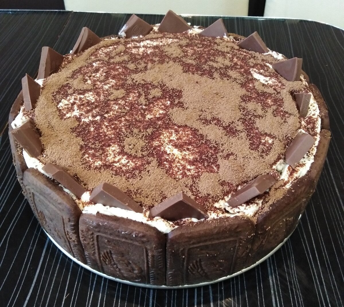Десерт из печенья без выпечки