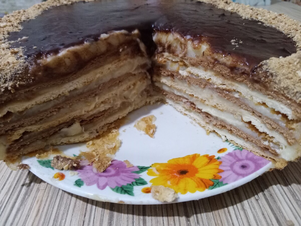 Торт из печенья за 5 минут