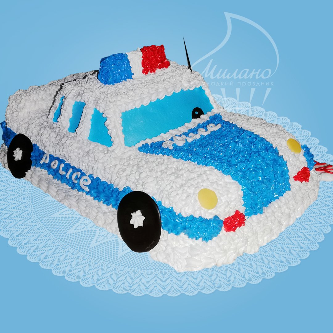 Машинка из мастики на торт
