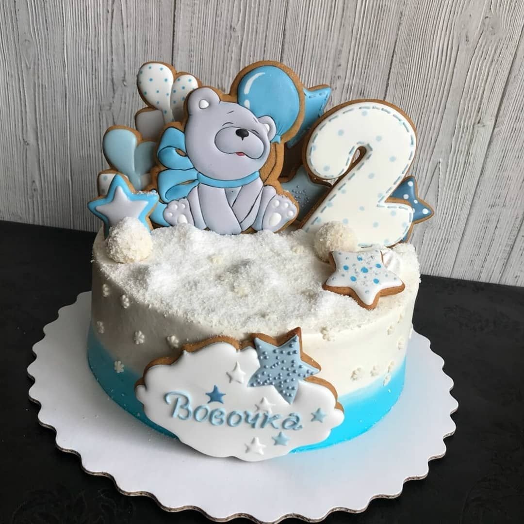Торт с мишкой для мальчика